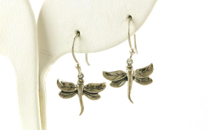 content/products/Estate Piece: Dangle-style Dragonfly Earrings in Sterling Silver