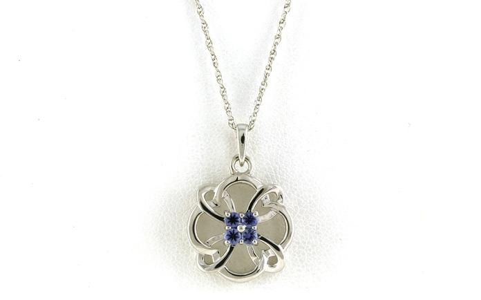 content/products/4-Stone Cluster Celtic Knot Montana Yogo Sapphire Necklace in Sterling Silver (0.24cts TWT)