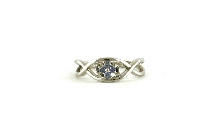 content/products/Woven 4-Stone Floral Cluster Montana Yogo Sapphire Ring in Sterling Silver (0.12cts TWT)
