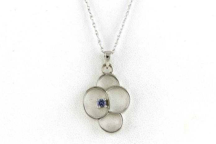 content/products/Bubbles Montana Yogo Sapphire Necklace in Sterling Silver (0.10cts TWT)