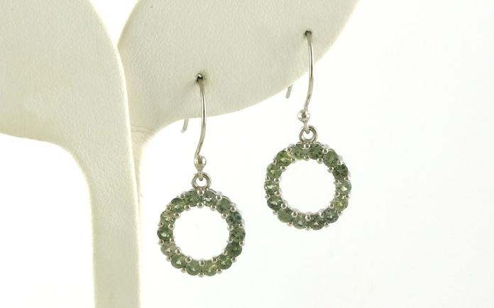 content/products/14-Stone Circle Green Montana Sapphire Dangle Earrings in Sterling Silver (2.13cts TWT)