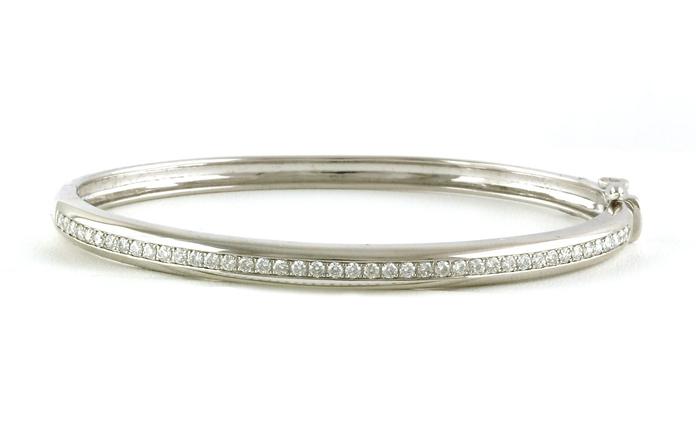 content/products/Channel-set Diamond Hinged Bangle Bracelet in White Gold (0.76cts TWT)