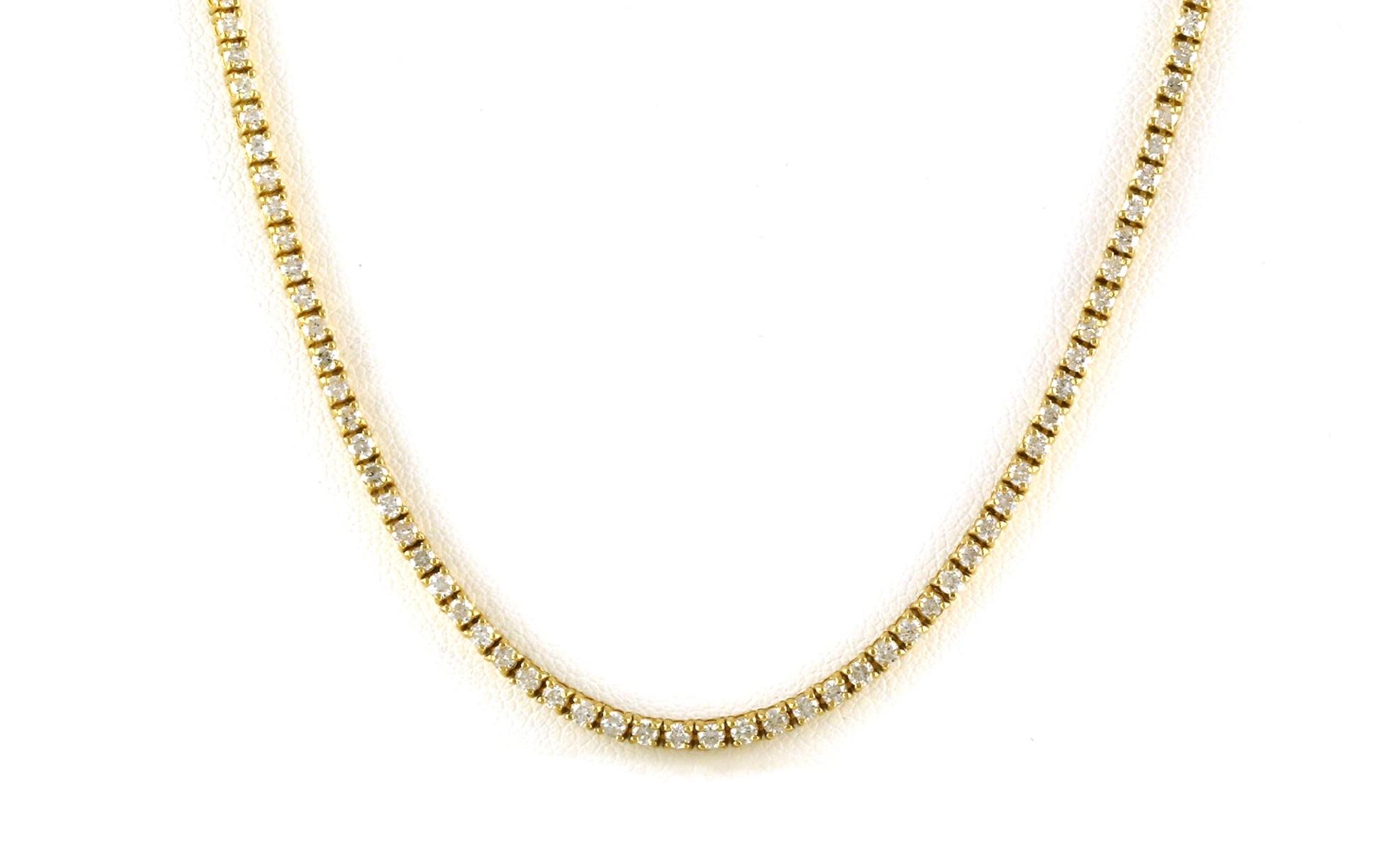 Diamond Riviera Necklace in Yellow Gold (4.63cts TWT)
