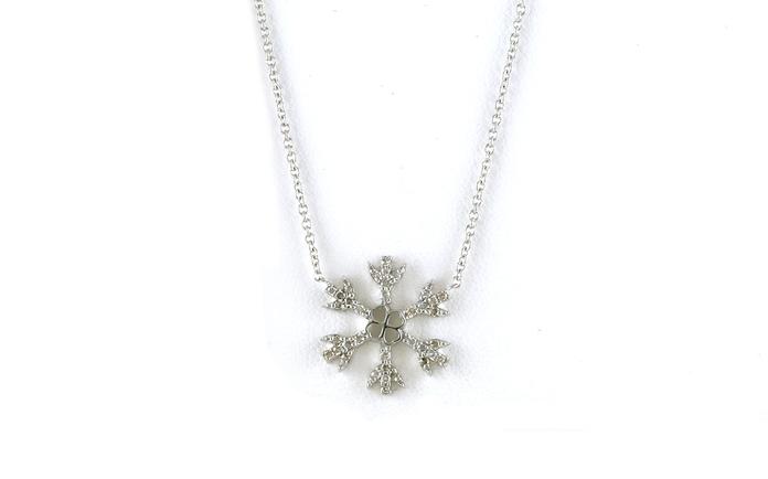 content/products/Snowflake Diamond Necklace in White Gold (0.21cts TWT)