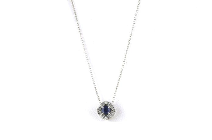 content/products/Vintage Style Kite-set Princess Halo Slide Yogo and Diamond Slide Necklace in White Gold (0.30cts TWT)