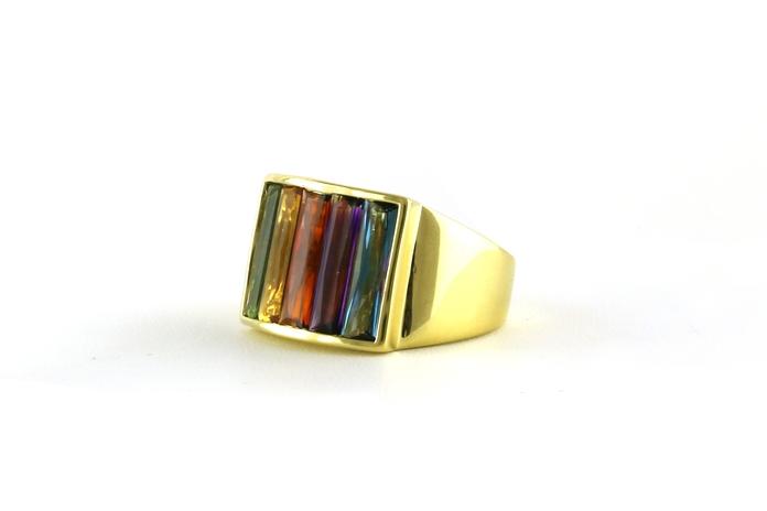 content/products/Estate Piece: H. Stern Rainbow 5-Stone Channel-set Ring in Yellow Gold