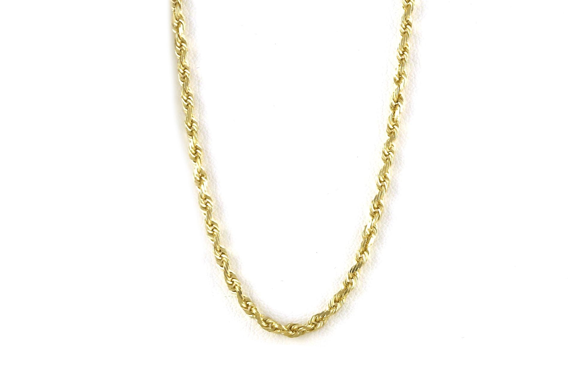 Estate Piece: 1.95mm Rope Chain in Yellow Gold 