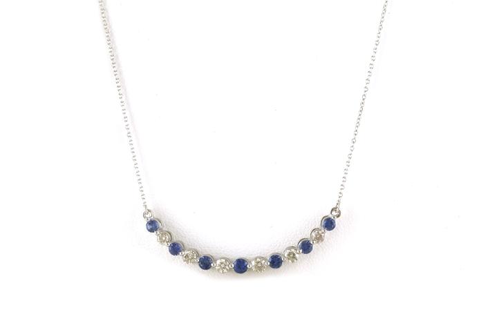 content/products/Share-prong Curved Bar Montana Yogo Sapphire and Diamond Necklace (0.95cts TWT)