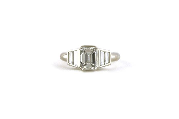 content/products/3-Stone Style Bezel-set Diamond Ring in Platinum (2.11cts TWT)