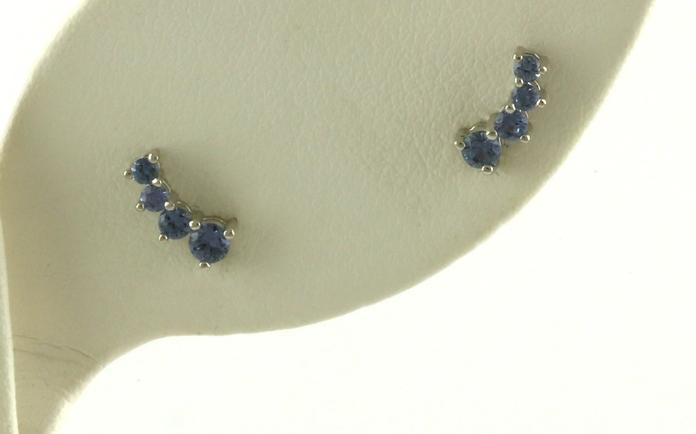 content/products/4-Stone Graduated Montana Yogo Sapphire Climber Stud Earrings in White Gold (0.33cts TWT)