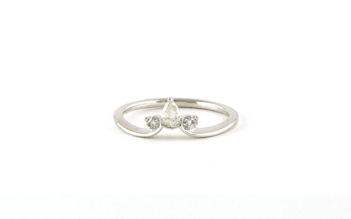 content/products/3-Stone Tiara-style Pear-cut and Round Diamonds Ring in White Gold (0.25cts TWT)