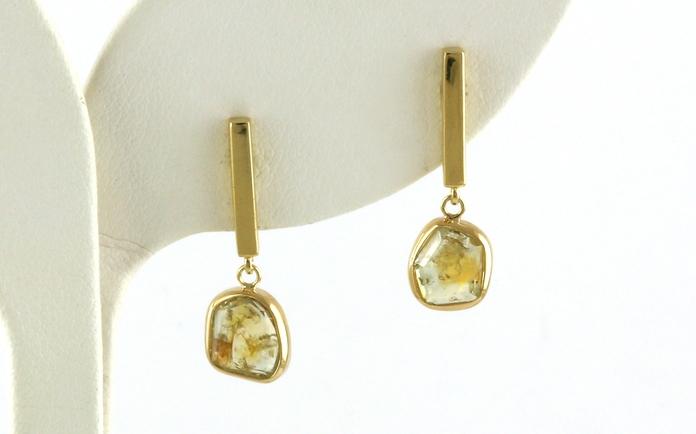 content/products/Bezel-set Rose-cut Yellow Montana Sapphire Vertical Bar Dangle Earrings Yellow Gold (2.26cts TWT)