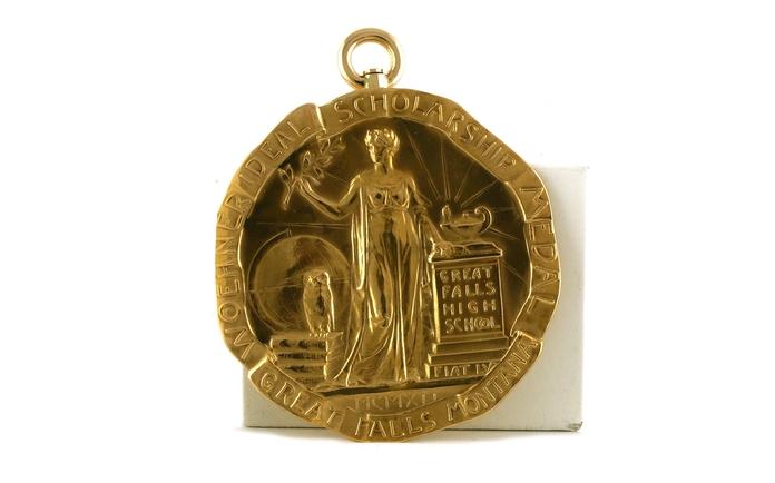 content/products/Estate Piece: Scholarship Medal from Great Falls High in1929 in Yellow Gold