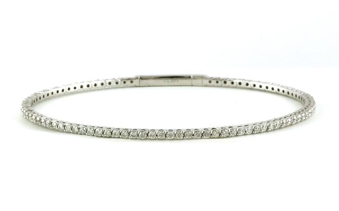 content/products/Flexible Cuff Diamond Line Bracelet in White Gold (1.53cts TWT)