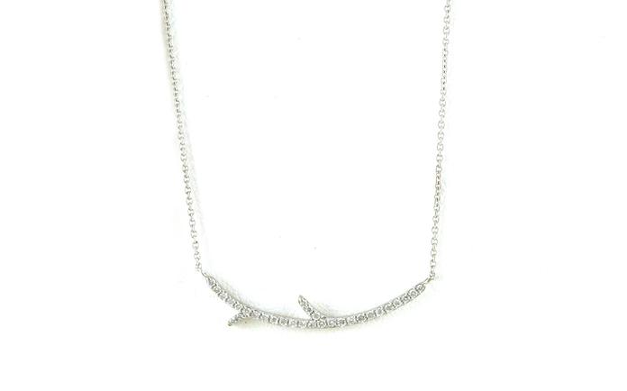 content/products/Pave Diamond Twig Split Chain Necklace in White Gold (0.20cts TWT)