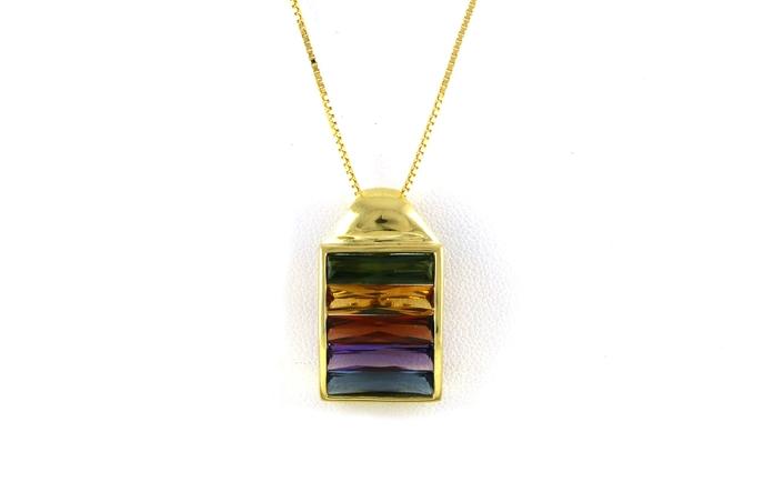 content/products/Estate Piece: Rainbow Channel Necklace in Yellow Gold