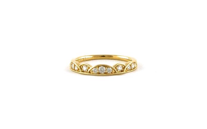 content/products/Scalloped Edge Diamond Wedding Band in Yellow Gold (0.23cts TWT)