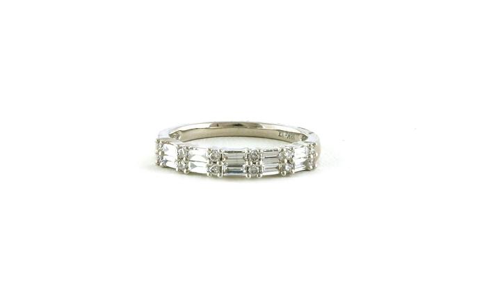 content/products/2-Row Alternating Shape Diamond Wedding Band in White Gold (0.52cts TWT)