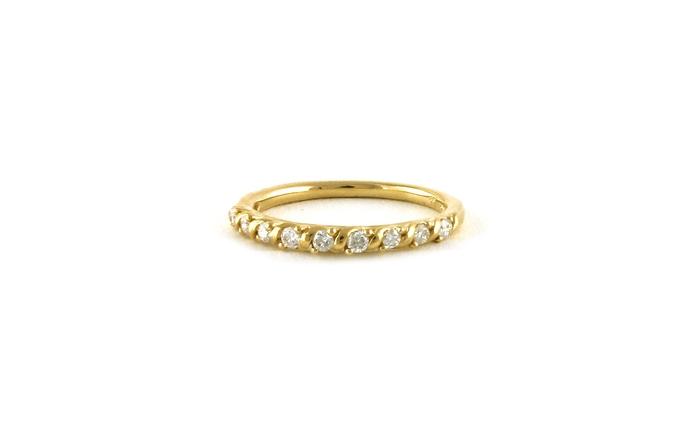 content/products/Bar and Prong-set Diamond Wedding Band in Yellow Gold (0.25cts TWT)