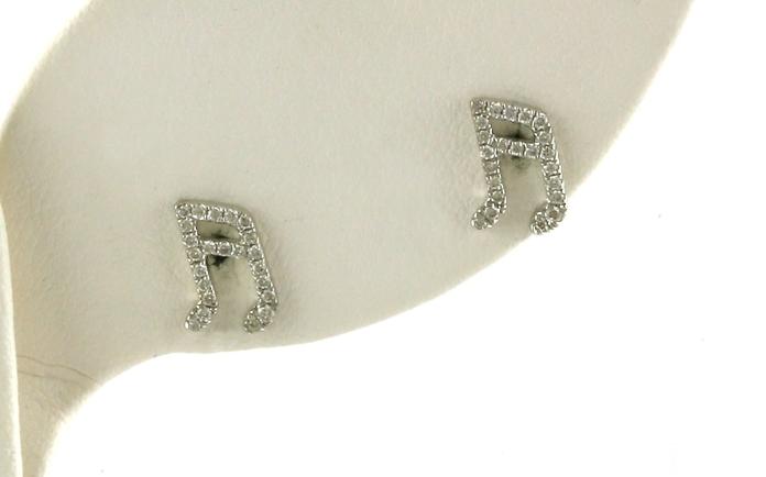 content/products/Pave Diamond Music Note Stud Earrings in White Gold (0.12cts TWT)