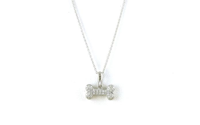 content/products/Pave Diamond Dog Bone Necklace in White Gold (0.12cts TWT)
