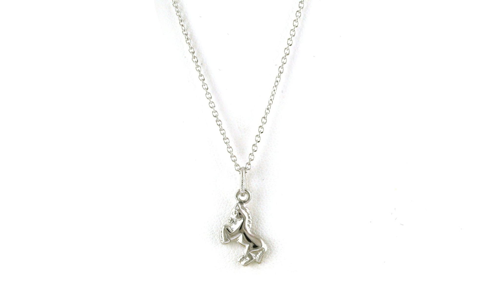 Children's Horse Necklace in Sterling Silver
