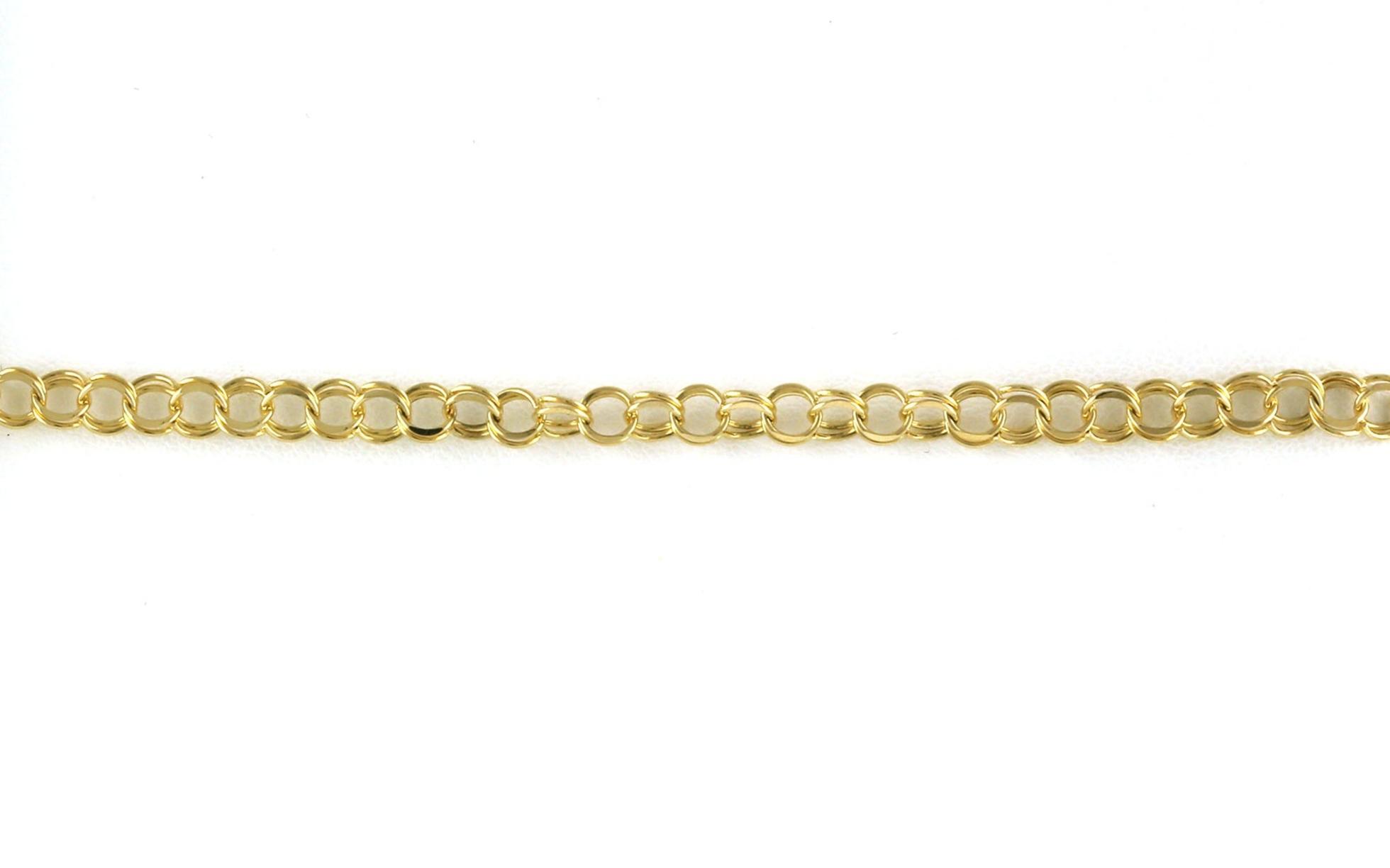 Estate Piece: Double Link Chain Bracelet in Yellow Gold