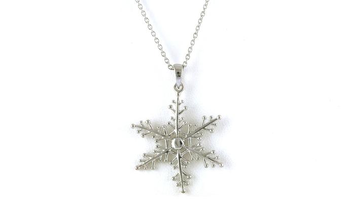 content/products/Large Snowflake Necklace in Sterling Silver