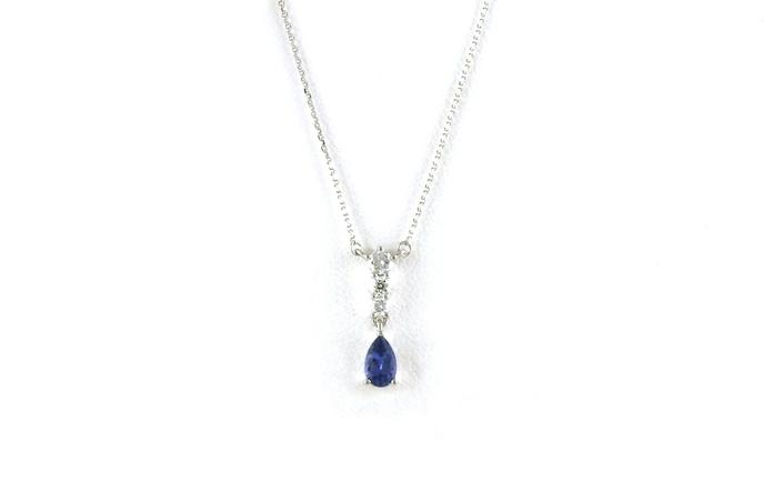content/products/4-Stone Vertical Drop Montana Yogo Sapphire and Diamond Necklace in White Gold (0.35cts TWT)