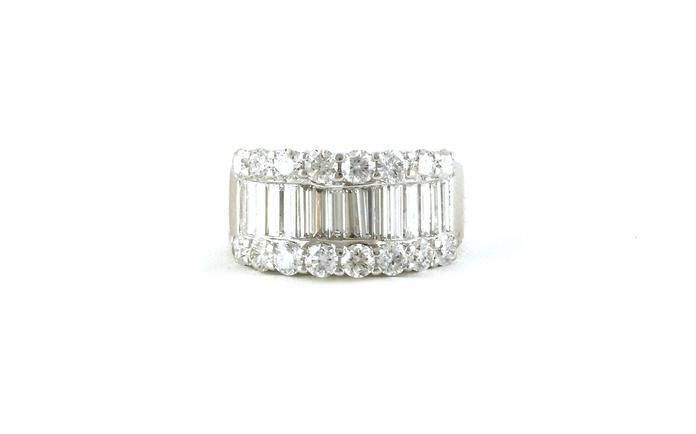 content/products/Estate Piece: 3-Row Wide Diamond Band in White Gold (4.72cts TWT)