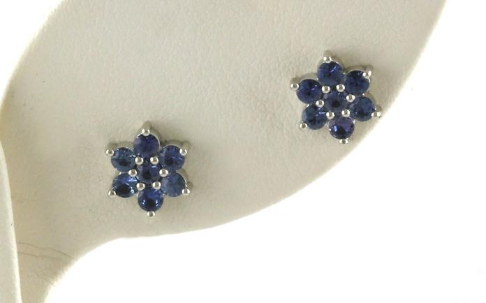 content/products/Star Cluster Montana Yogo Sapphire Earrings in White Gold (0.78cts TWT)