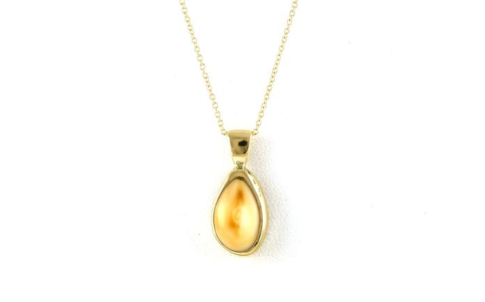content/products/Estate Piece: Bezel-set Elk Ivory Necklace in Yellow Gold