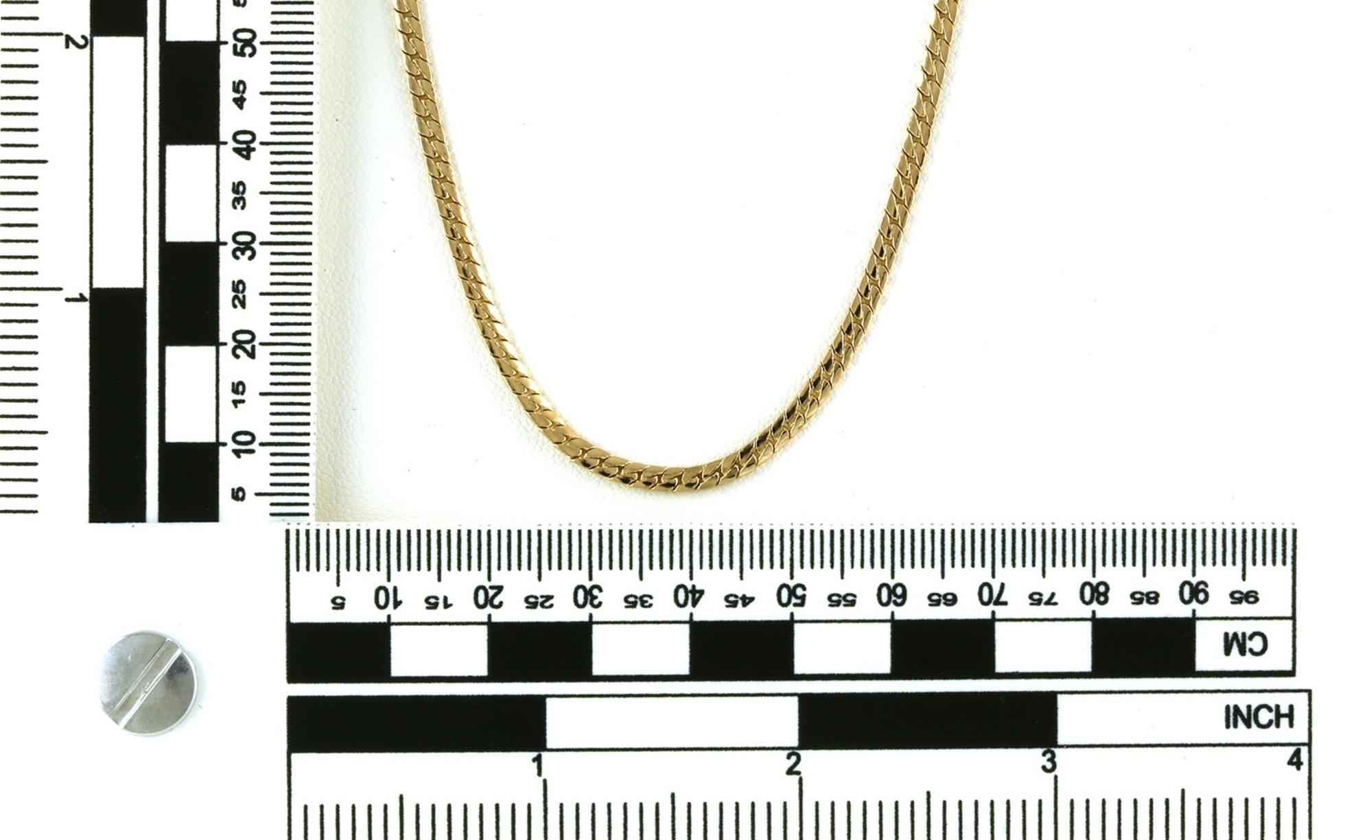 Estate Piece: Curb Chain in Yellow Gold scale