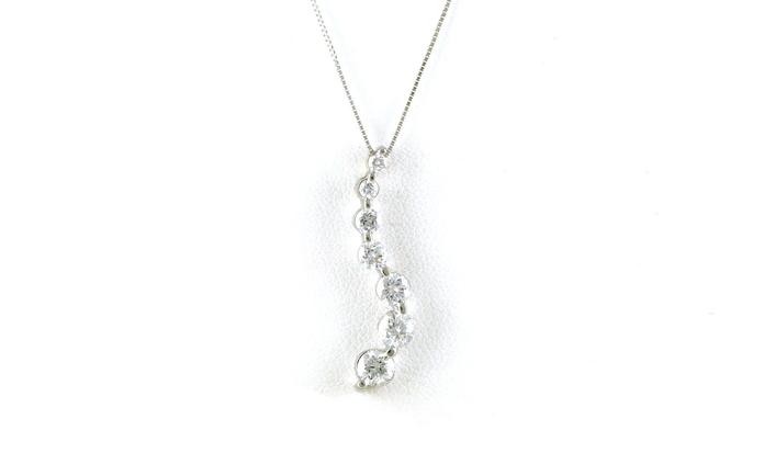 content/products/Estate Piece: Diamond Journey Necklace in White Gold (1.00cts TWT)