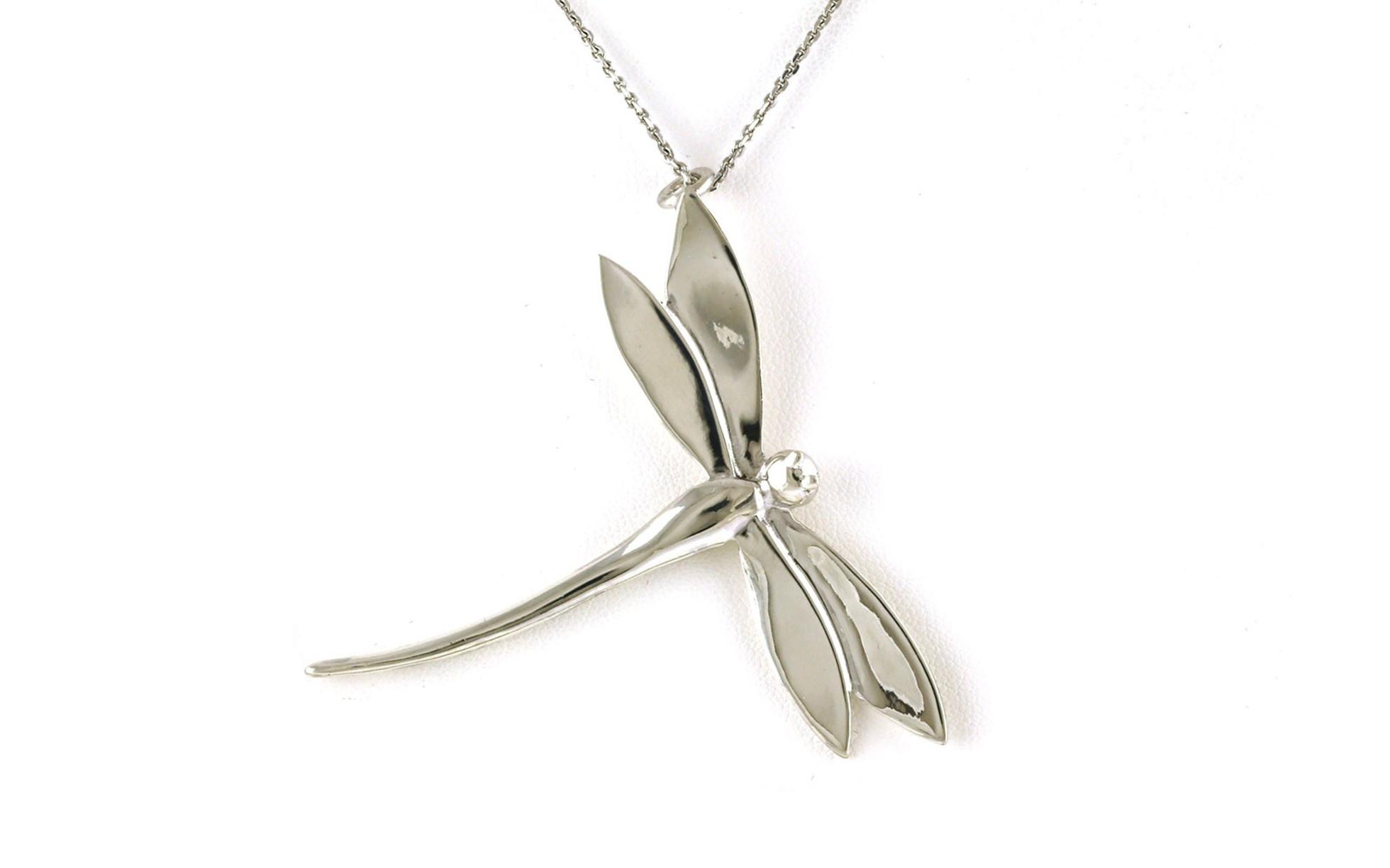 Estate Piece: Dragonfly Necklace in Sterling Silver