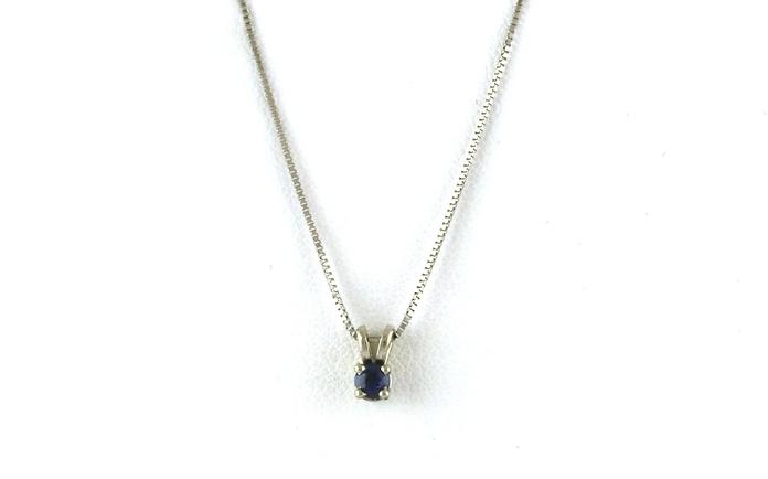 content/products/Estate Piece: Solitaire Montana Yogo Sapphire Necklace in White Gold (0.13cts TWT)