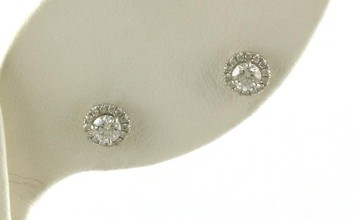 content/products/Halo-style Diamond Stud Earrings in Margarita Settings in White Gold (0.44cts TWT)