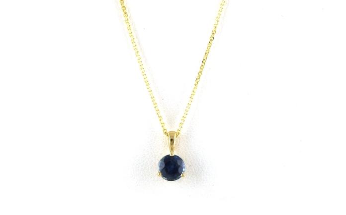 content/products/Solitaire-style Montana Sapphire Necklace in Yellow Gold (1.08cts)