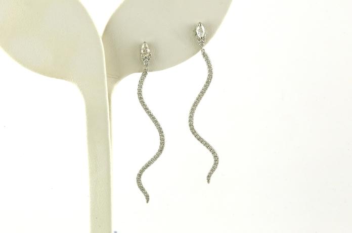 content/products/Snake Marquise and Round Diamond Dangle Earrings in White Gold (0.81cts TWT)