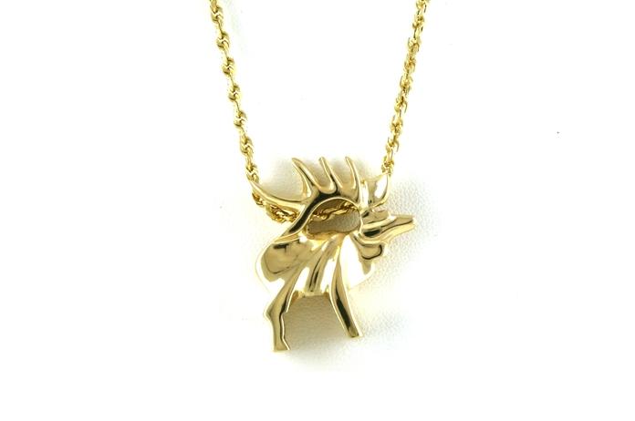 content/products/Estate Piece: Elk Pendant or Charm in Yellow Gold