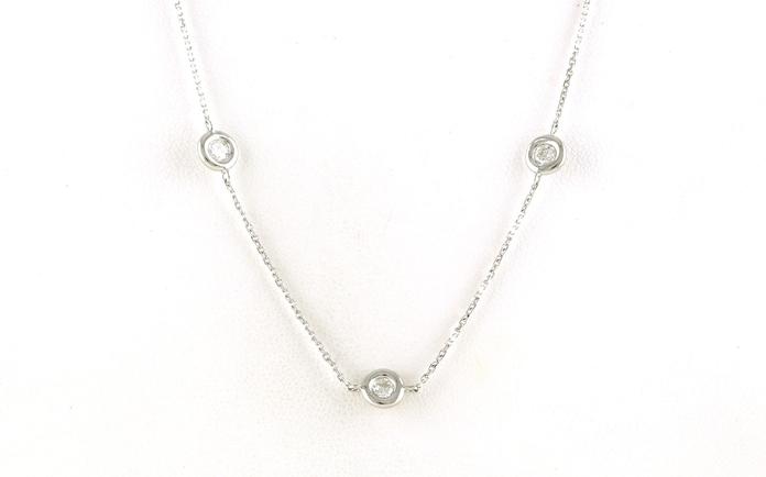 content/products/7-Stone By-the-Yard Bezel-set Diamond Station Necklace in White Gold (1.00cts TWT)