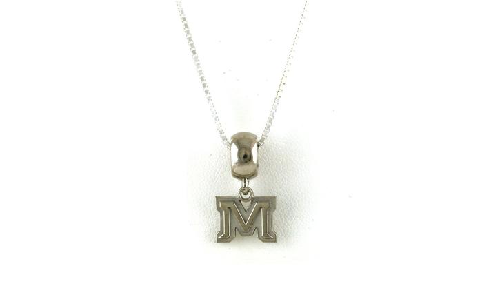 content/products/Montana State University M Logo Charm/Necklace in Sterling Silver