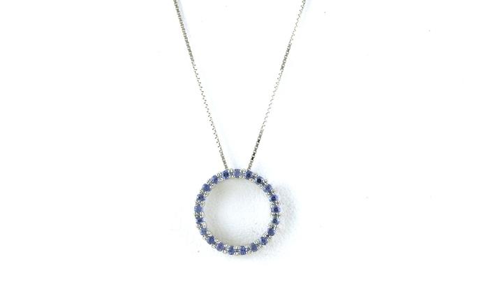 content/products/Circle Montana Yogo Sapphire Necklace in White Gold (0.33cts TWT)