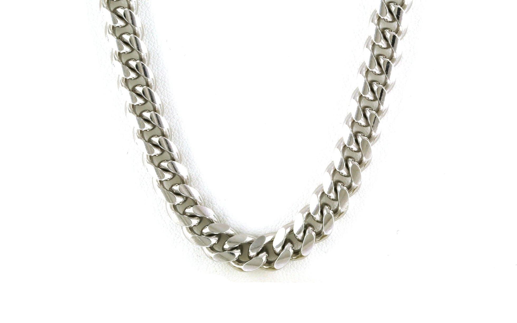 Cuban Link Chain in Sterling Silver (7 mm)