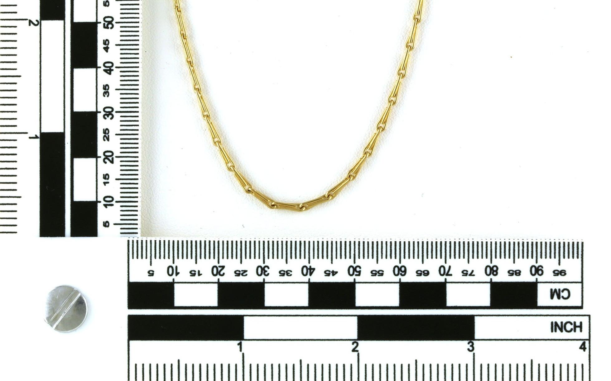Estate Piece: Fancy Link Chain in Yellow Gold scale