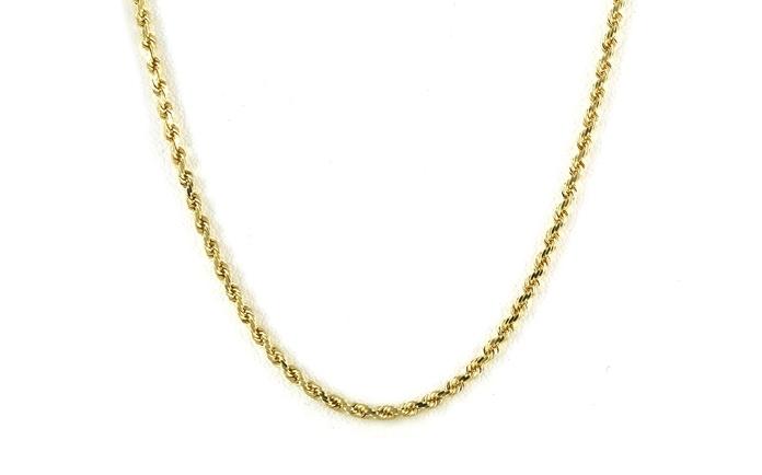 content/products/Estate Piece: Diamond Cut Rope Chain Necklace in Yellow Gold (2 mm)