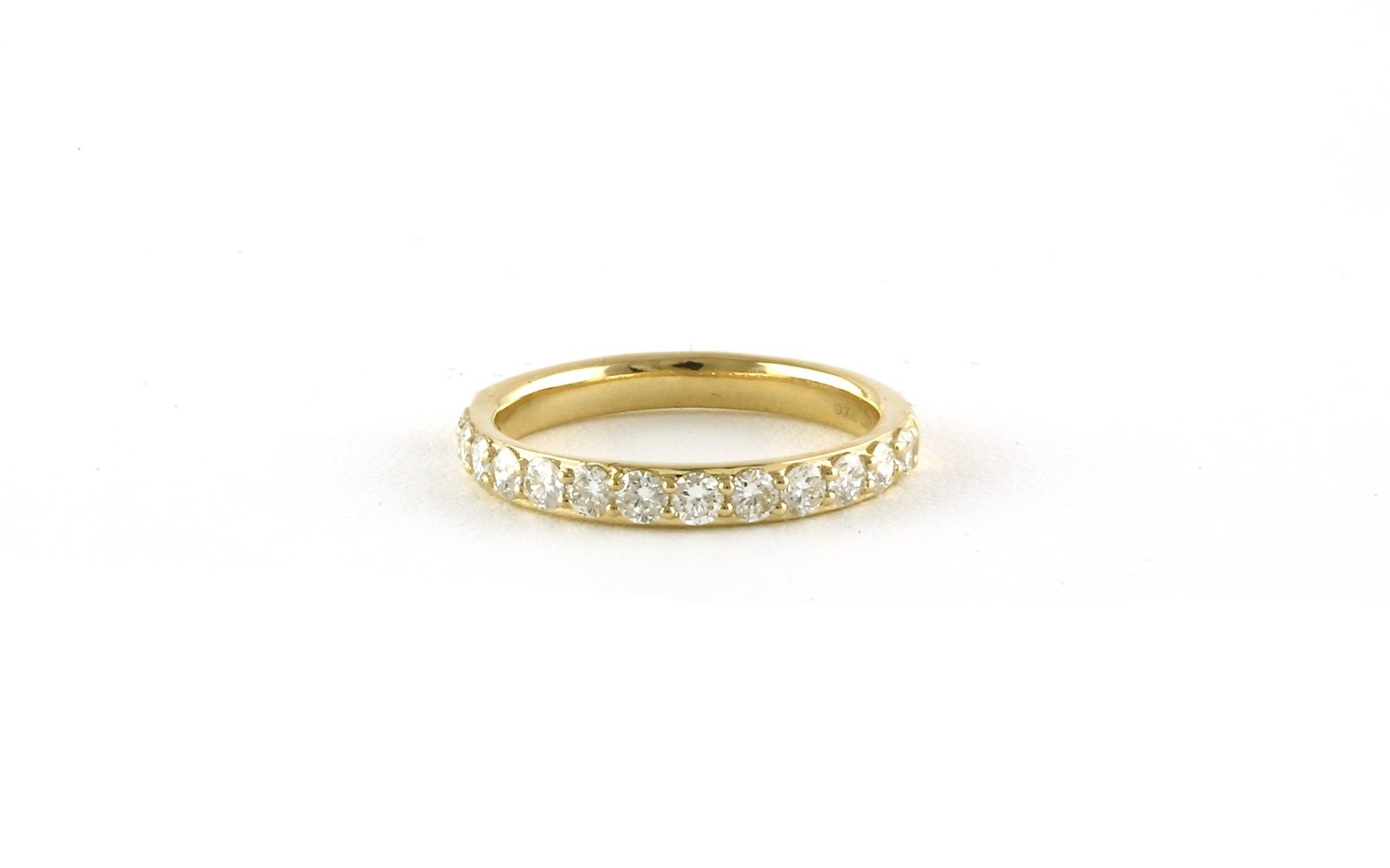 13-Stone Share-prong Diamond Wedding Band in Yellow Gold (0.75cts TWT)