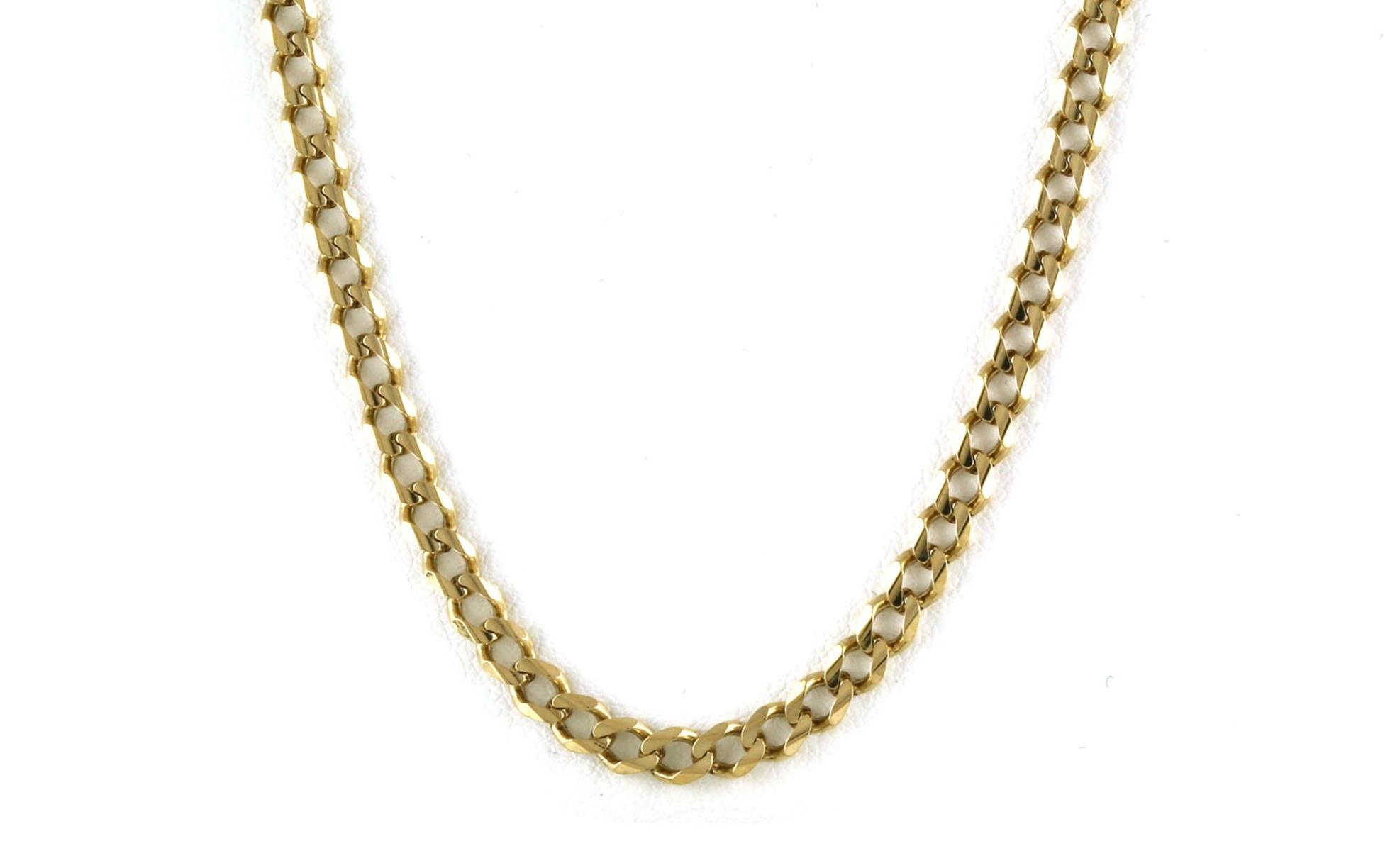 Estate Piece: Curb Chain Necklace in Yellow Gold (3.75 mm)