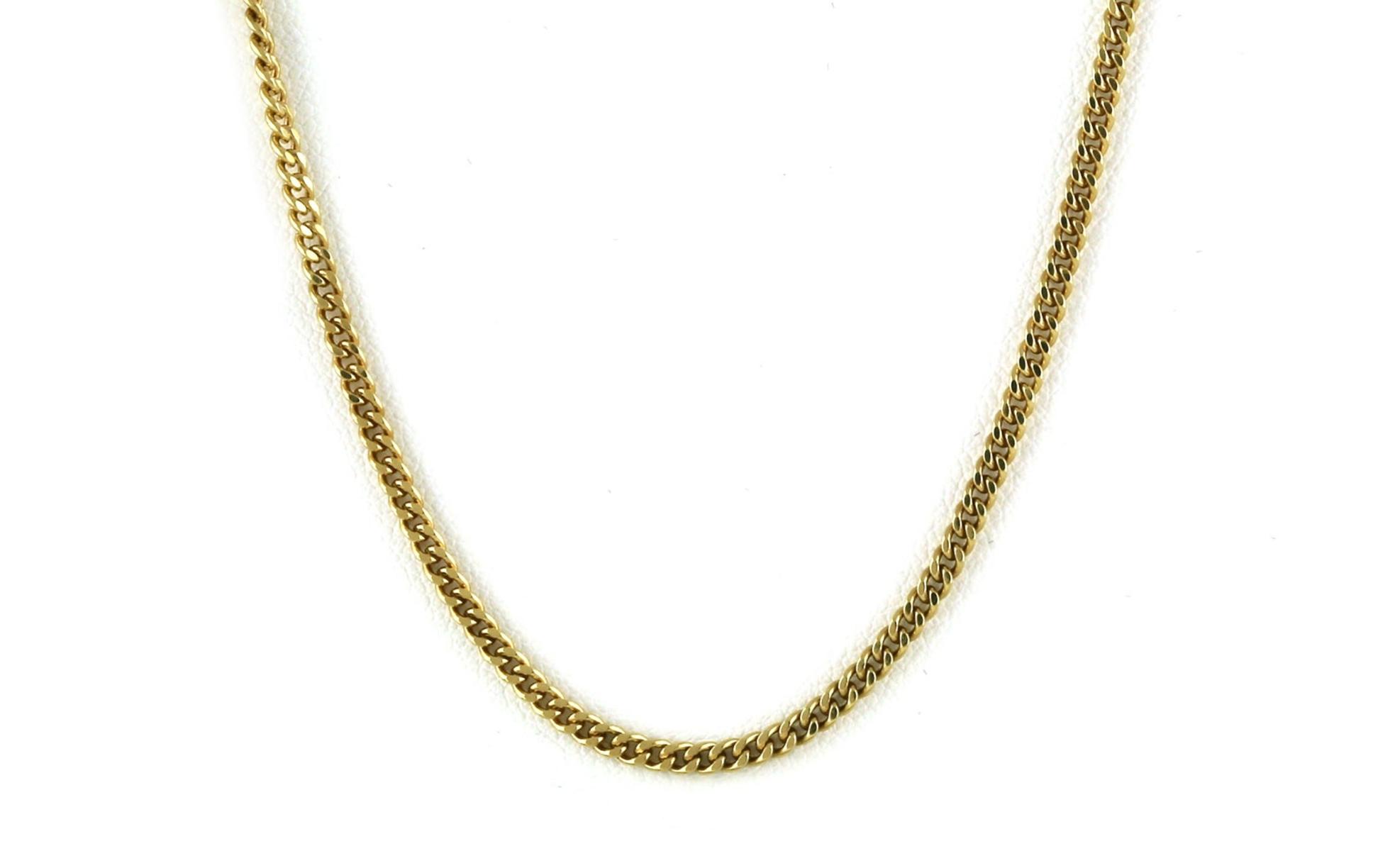 Estate Piece: Curb Chain Necklace in Yellow Gold (2.1 mm)