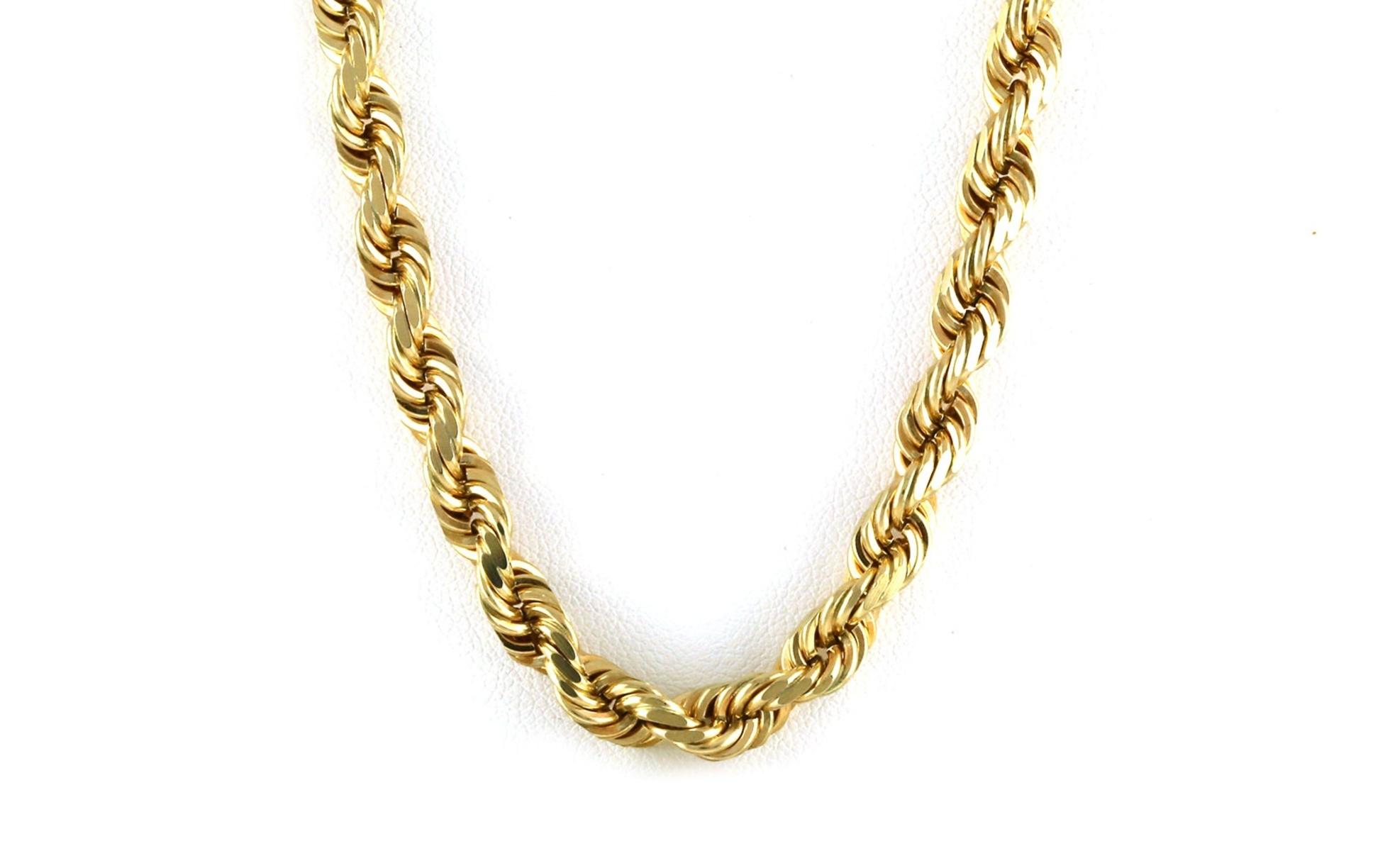 Estate Piece: Rope Chain Necklace in Yellow Gold (5.2 mm)